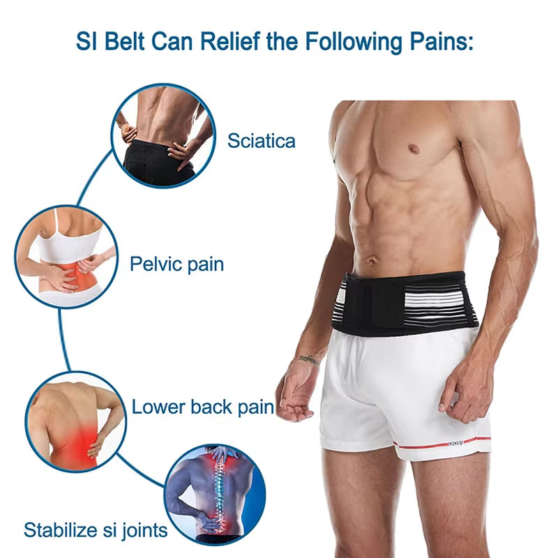 Ultimate SI Hip Support Belt – Relieve Lower Back, Pelvis & Sciatica Pain Fast!