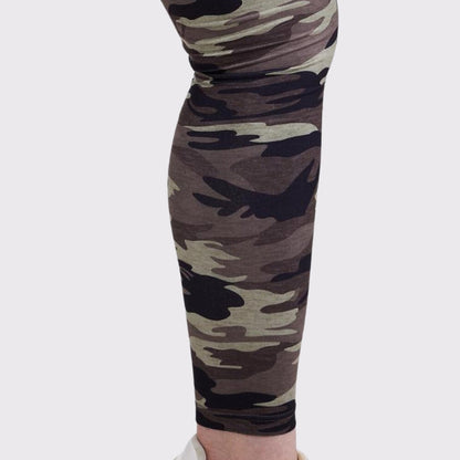 Camo Print High Waist Comfy Leggings