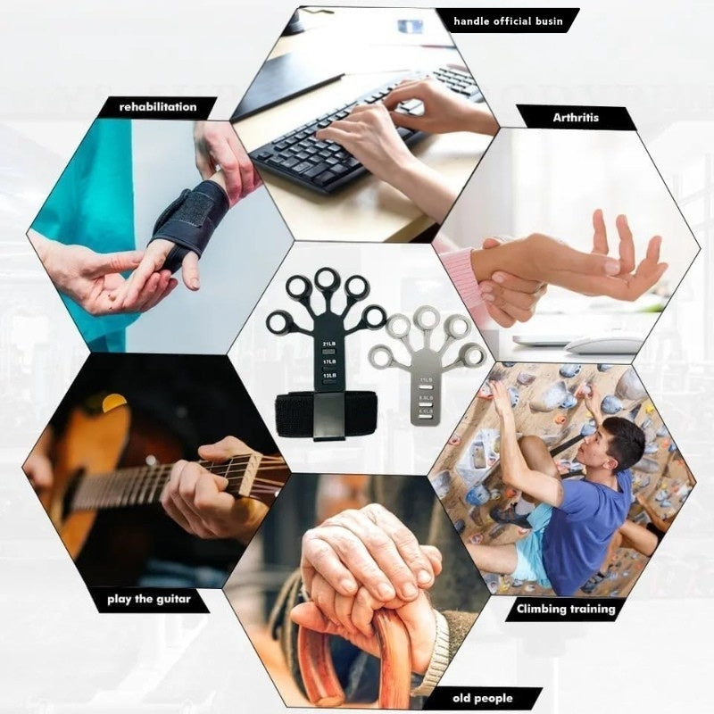 5-Finger Silicone Grip Strengthener Set