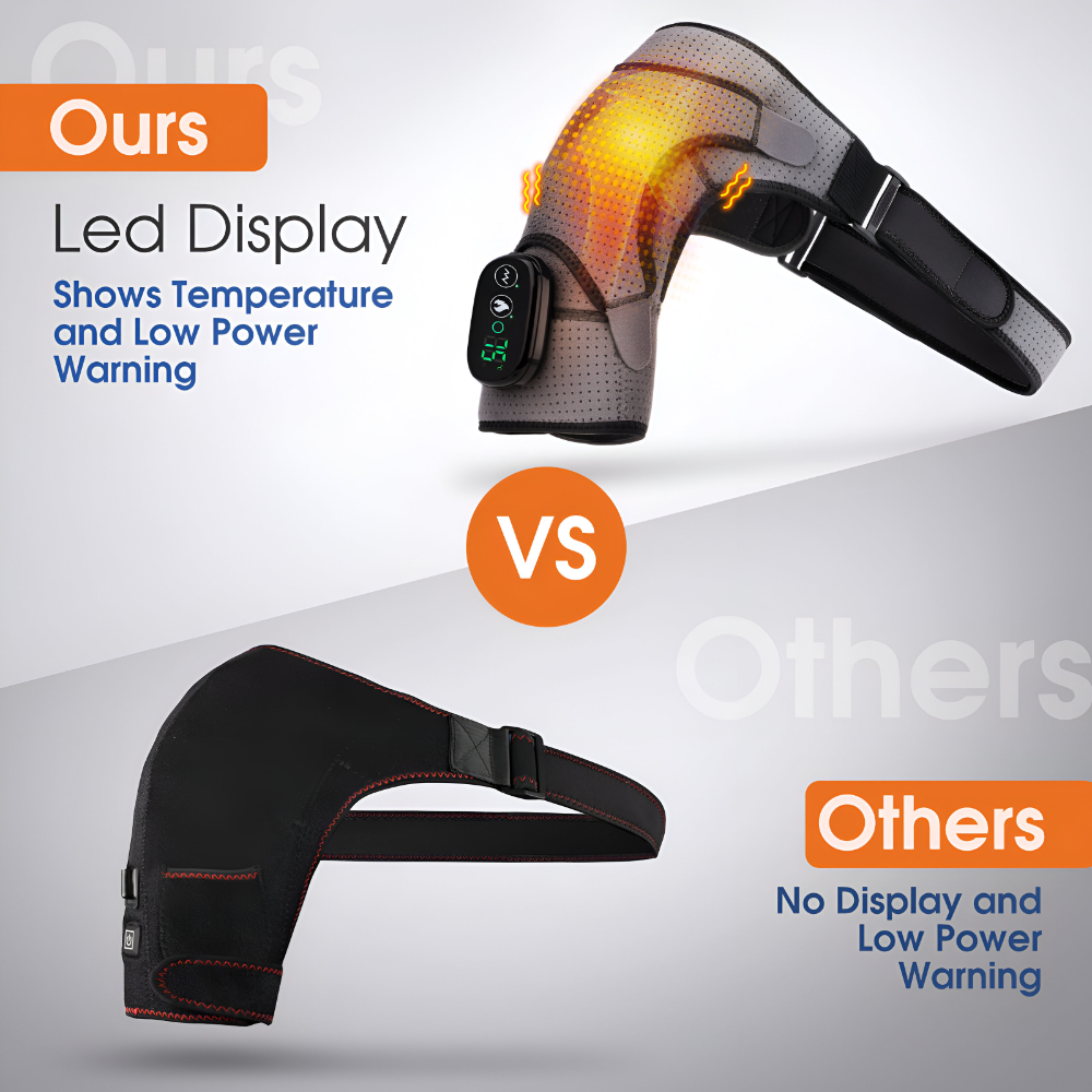 ThermaRelief™ – Electric Heated Shoulder & Knee Massager